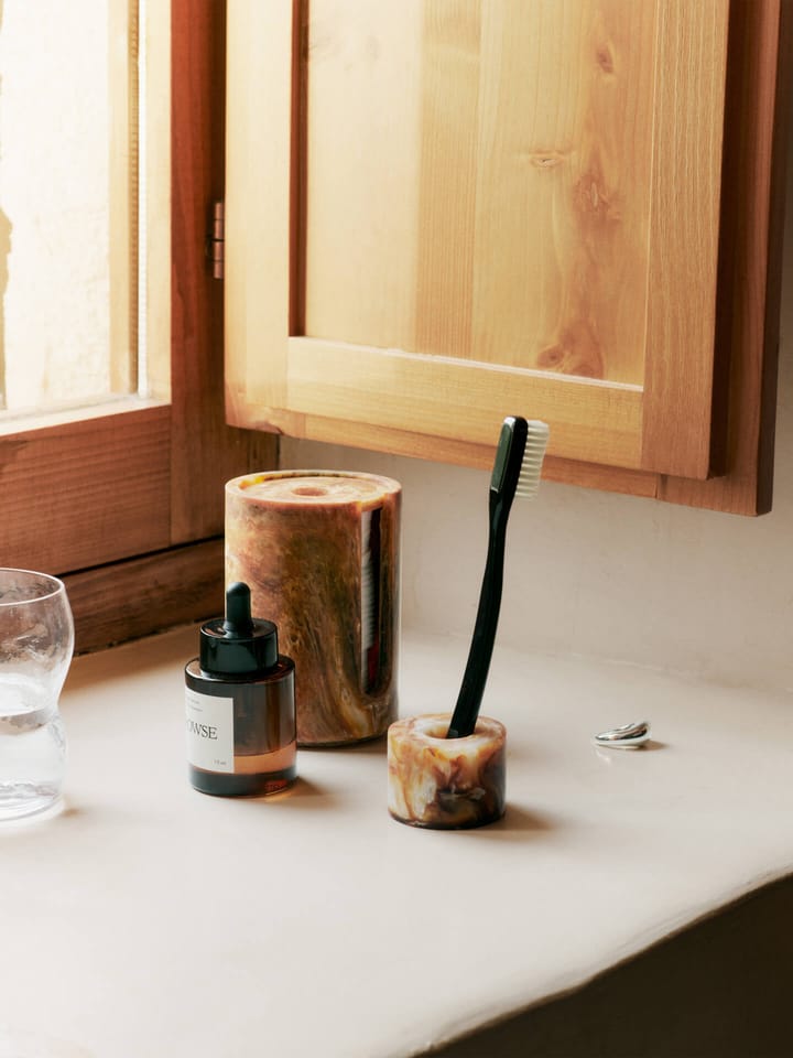 Mist container voor wattenschijfjes 11,8xØ8 cm, Sugar Kelp Ferm Living