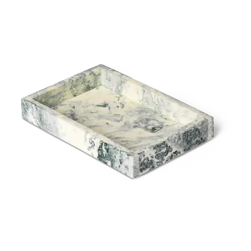 Mist decoratieplateau 10x15 cm - Emerald-off white - Ferm Living