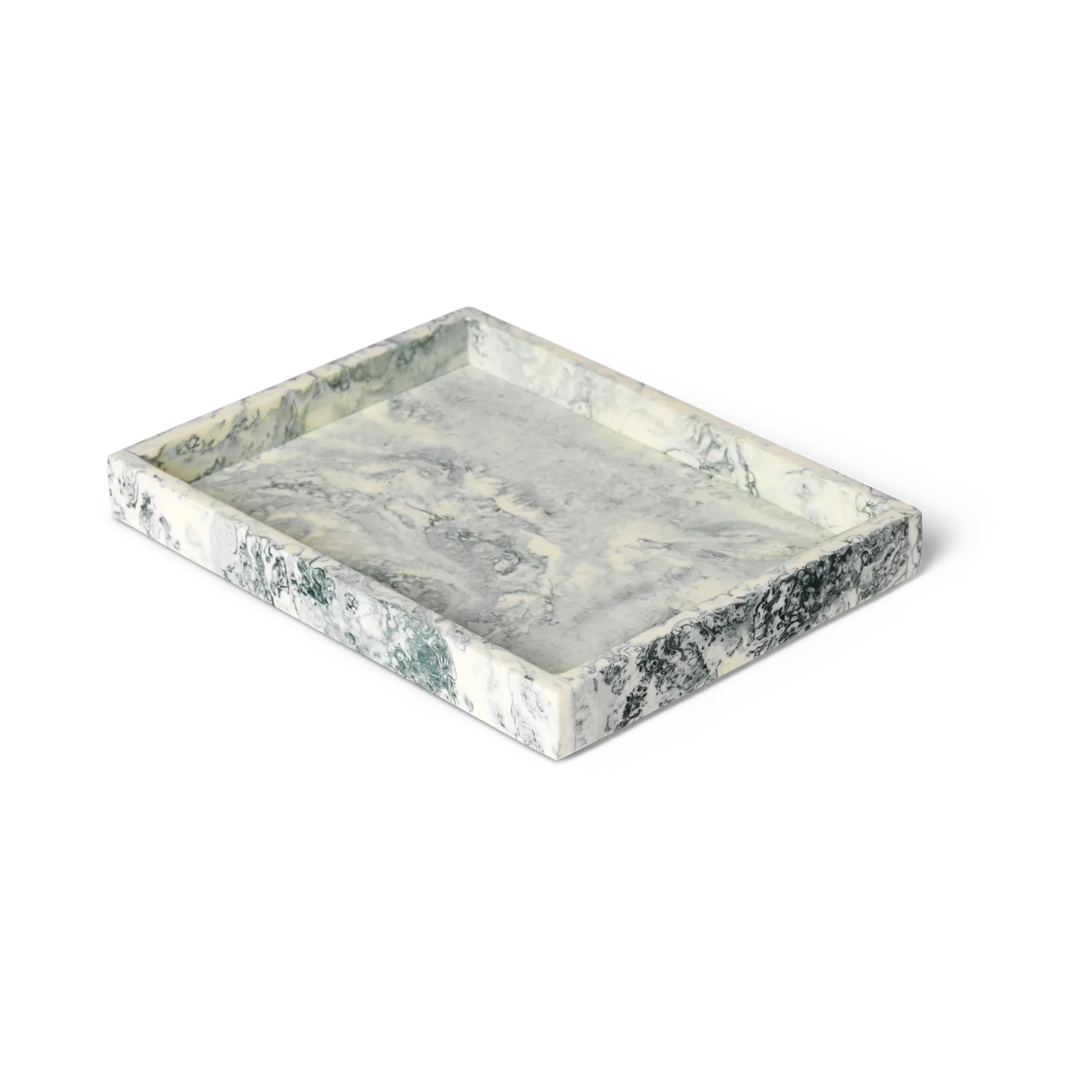 Mist decoratieplateau 15x20 cm, Emerald-off white Ferm Living