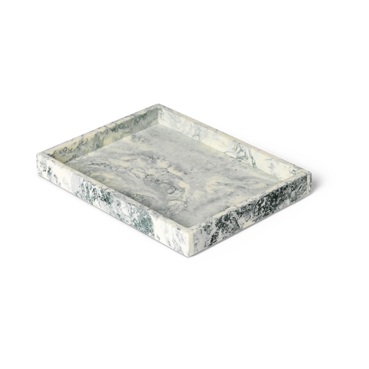 Mist decoratieplateau 15x20 cm - Emerald-off white - Ferm Living