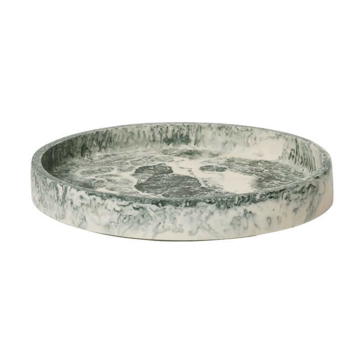 Mist decoratieplateau Ø20 cm - Emerald-off-white - Ferm Living