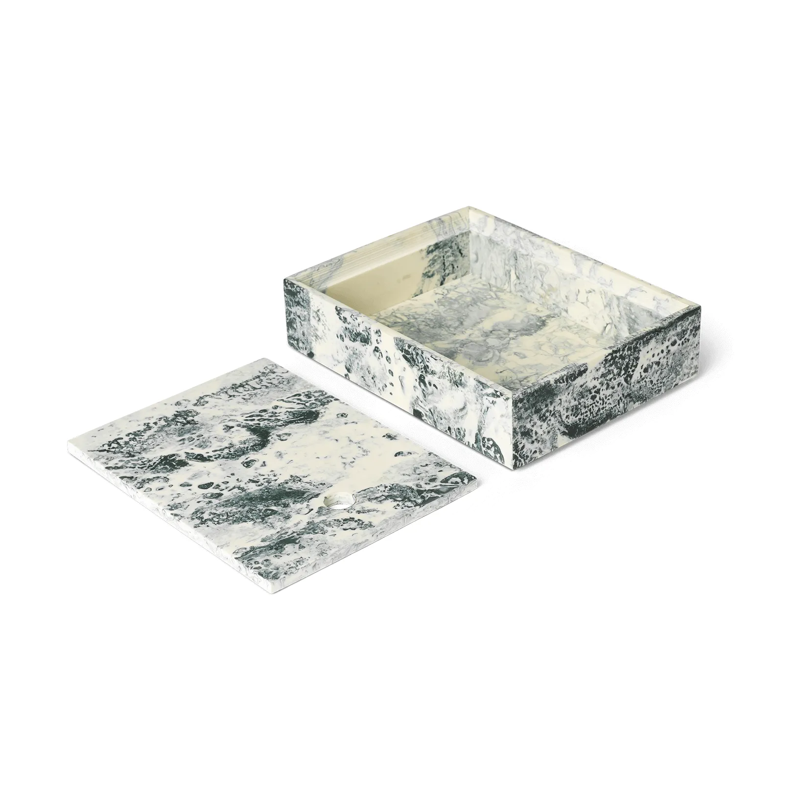 Mist opbergdoos 15x20 cm, Emerald-off white Ferm Living