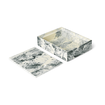 Mist opbergdoos 15x20 cm - Emerald-off white - Ferm Living