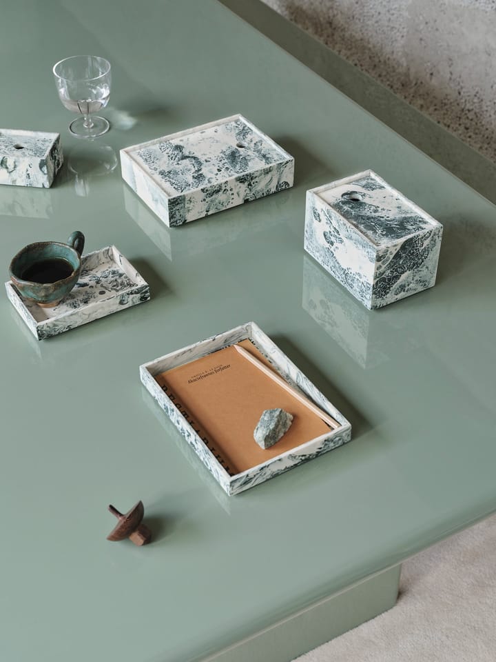 Mist opbergdoos 15x20 cm, Emerald-off white Ferm Living