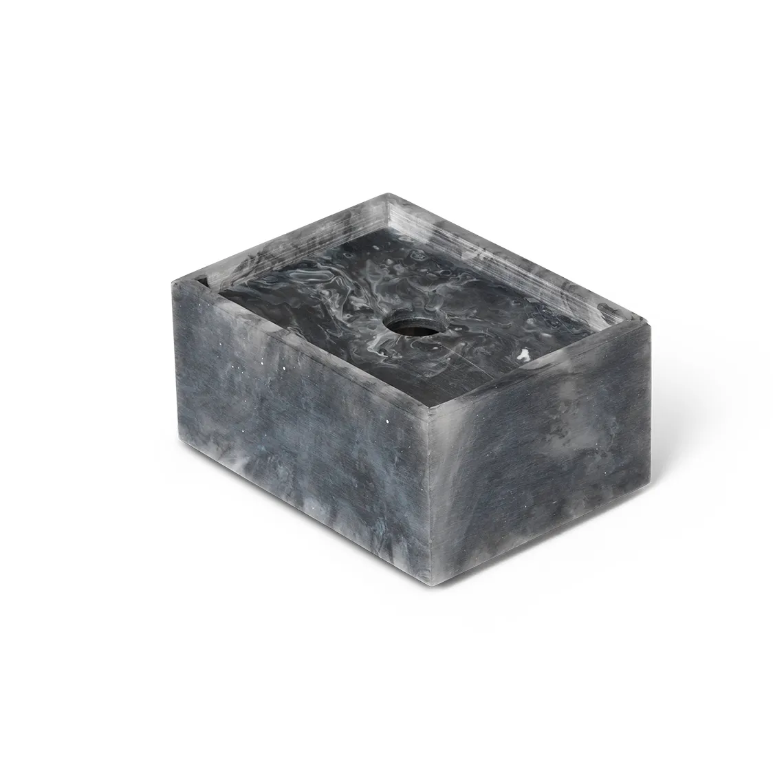Ferm Living Mist opbergdoos 7,5x10 cm Charcoal | Scandinavisch Interieur | Dozen & boxen | Grijs