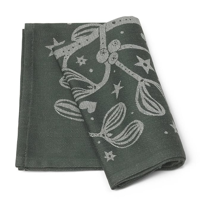 Mistel keukenhanddoek, dark-green Ferm Living