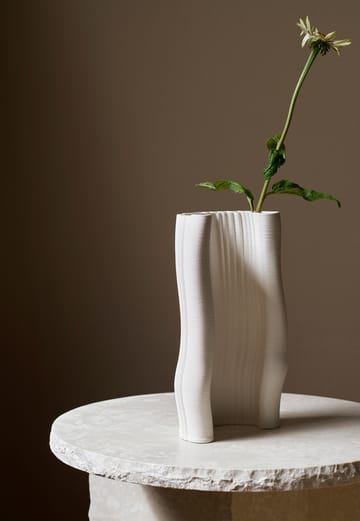 Moire vaas 19x30 cm - Off-white - Ferm Living