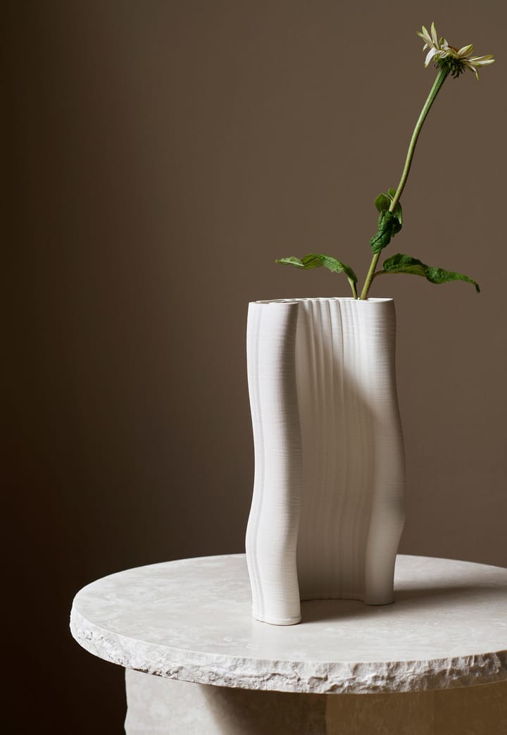 Moire vaas 19x30 cm, Off-white Ferm Living
