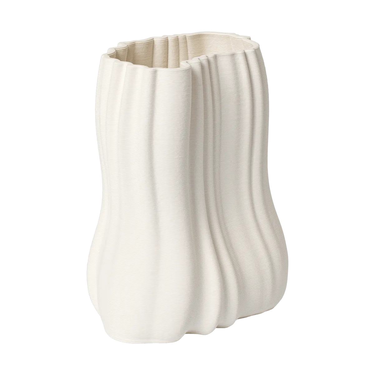 Moire vaas 20 cm, Off-white Ferm Living