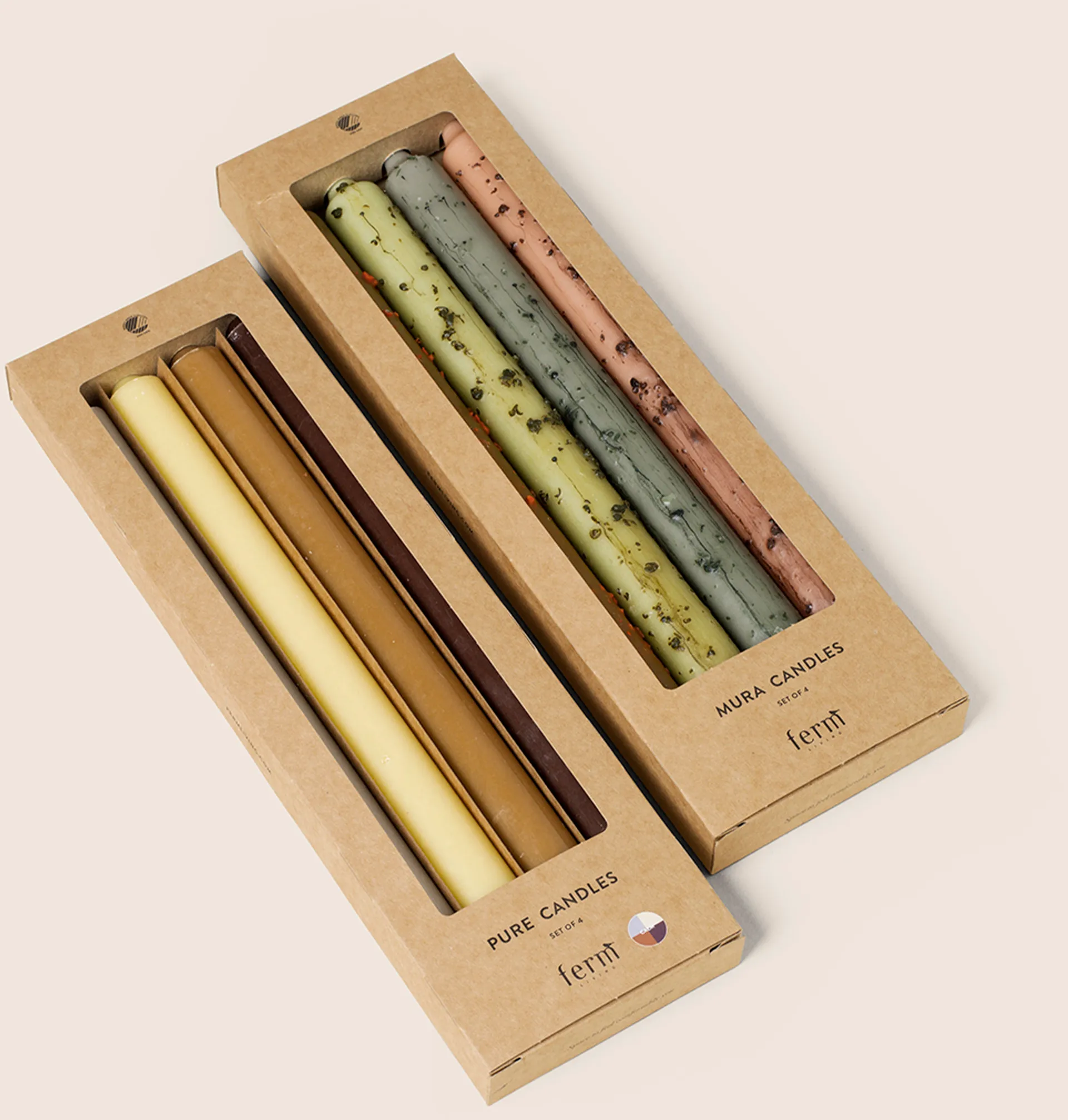 Mura kaarsen 4-delig, Multi Ferm Living