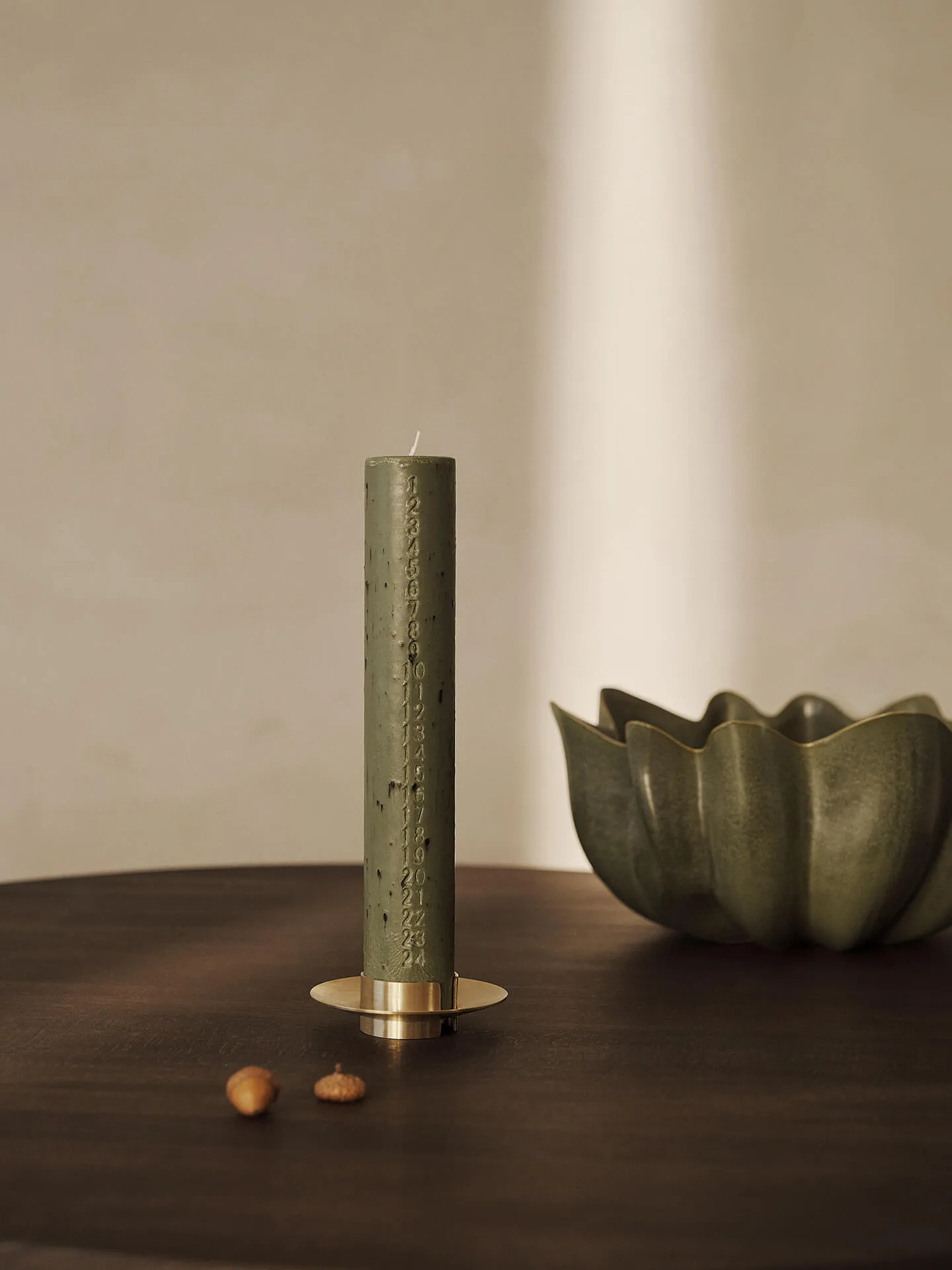 Mura kalenderkaars, Artichoke green Ferm Living