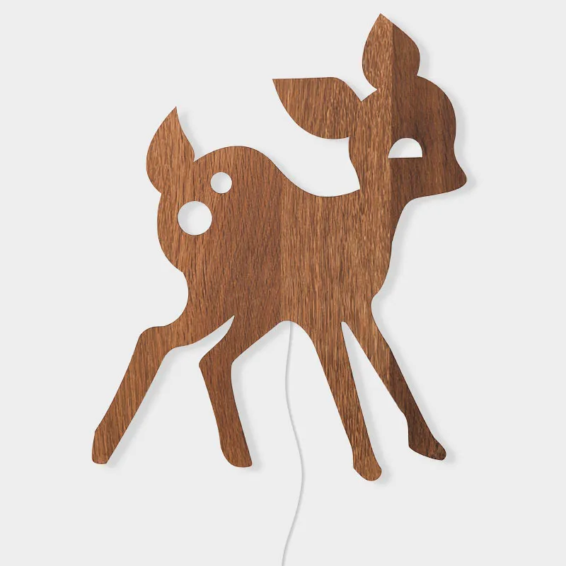 My Deer lamp, Gerookt eikenhout Ferm Living