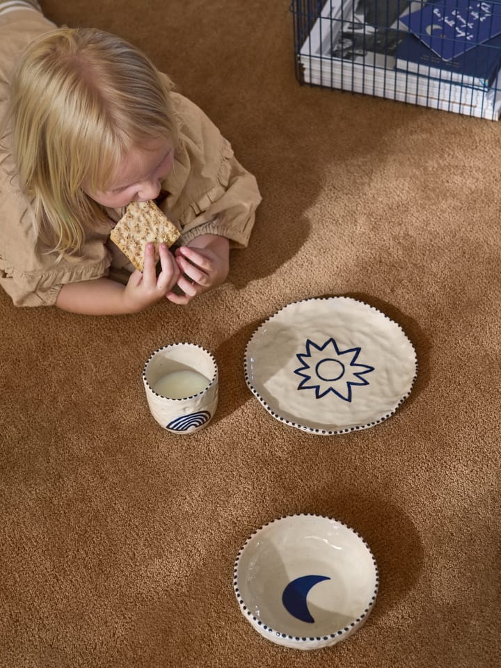 Naive kinderservies 3-delig, Deep blue Ferm Living