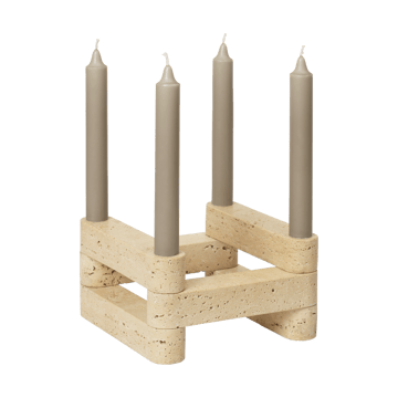 Newel modul kandelaar - Travertine - Ferm Living