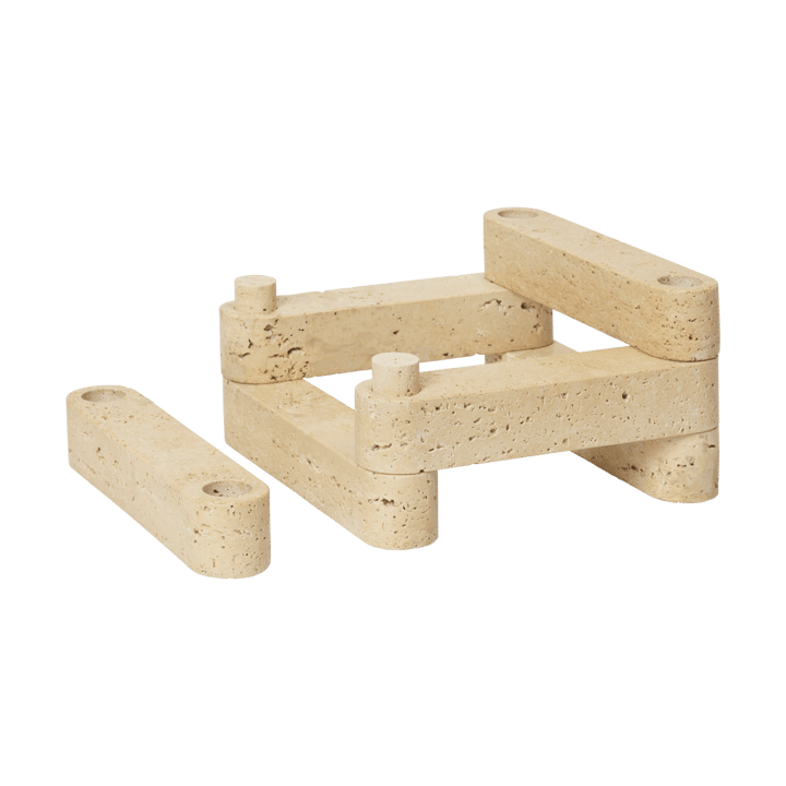 Newel modul kandelaar, Travertine Ferm Living