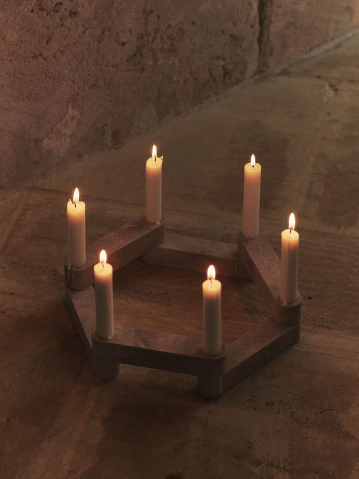 Newel modul kandelaar, Travertine Ferm Living