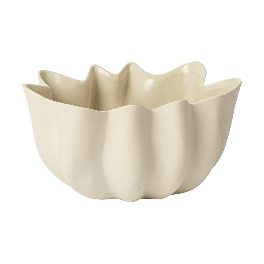Ferm Living Nium schaal o22 cm Off-white | Scandinavisch Interieur | Decoratieve schalen | Wit