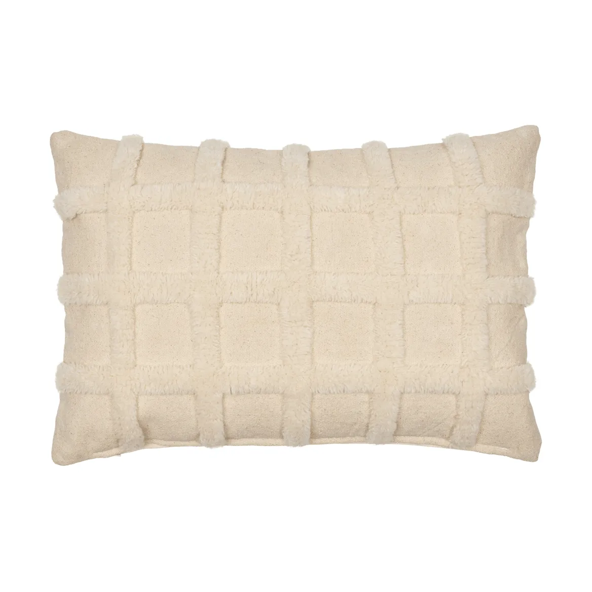 Norte grid kussen, Off-white, 40x60 cm Ferm Living