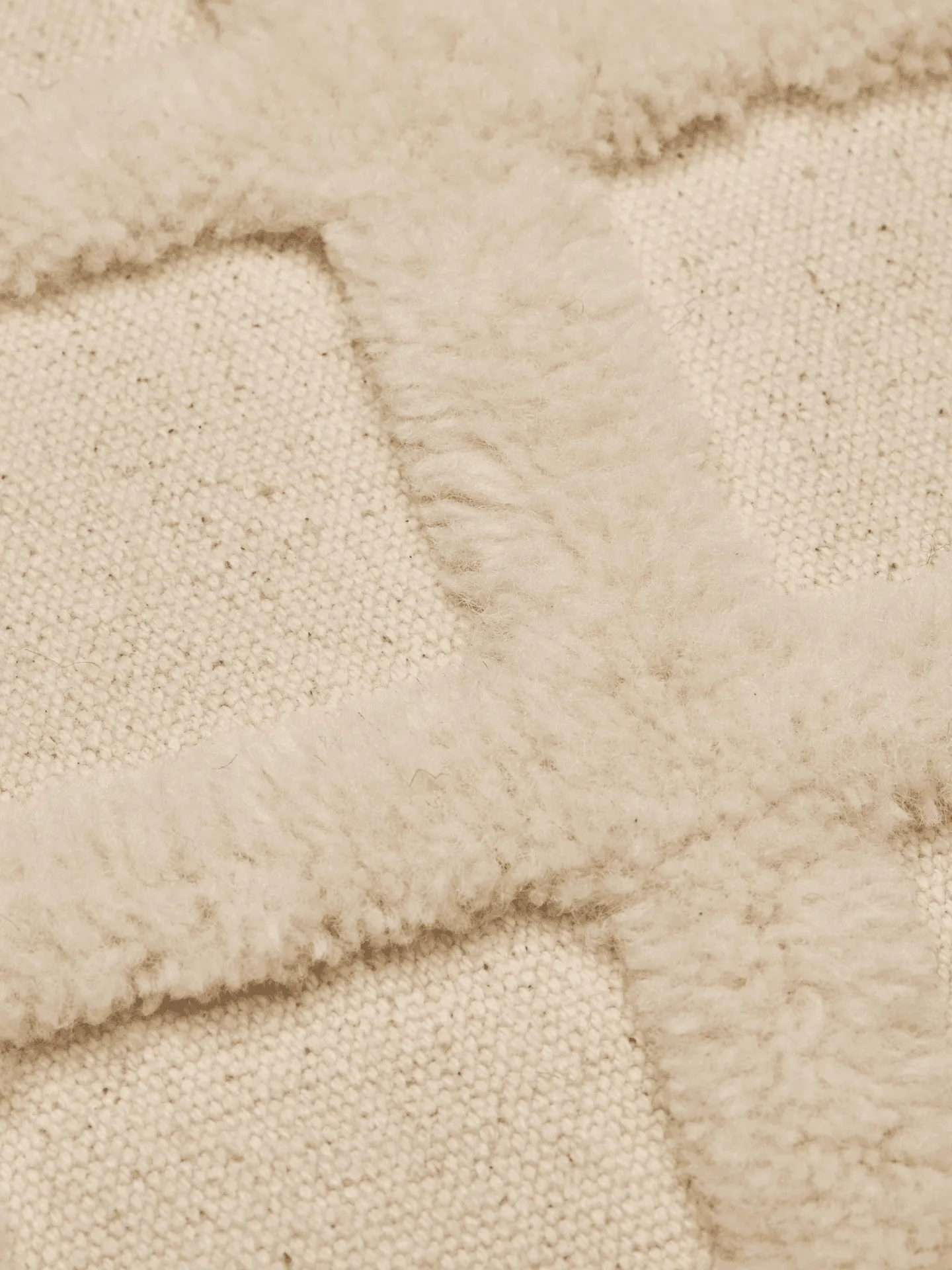 Norte grid kussen, Off-white, 50x50 cm Ferm Living