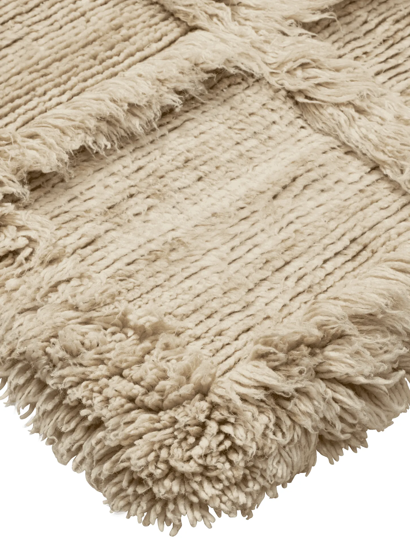 Norte grid vloerkleed, Natural, 160x235 cm Ferm Living