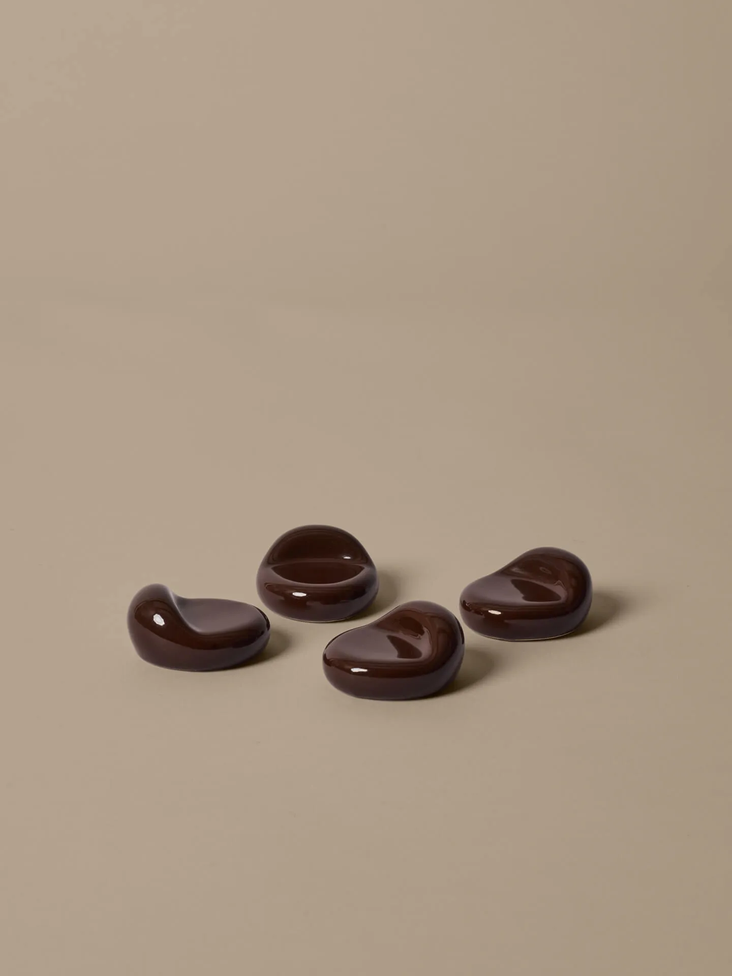 Nube poten voor bloempot 4-pack, Carob brown Ferm Living