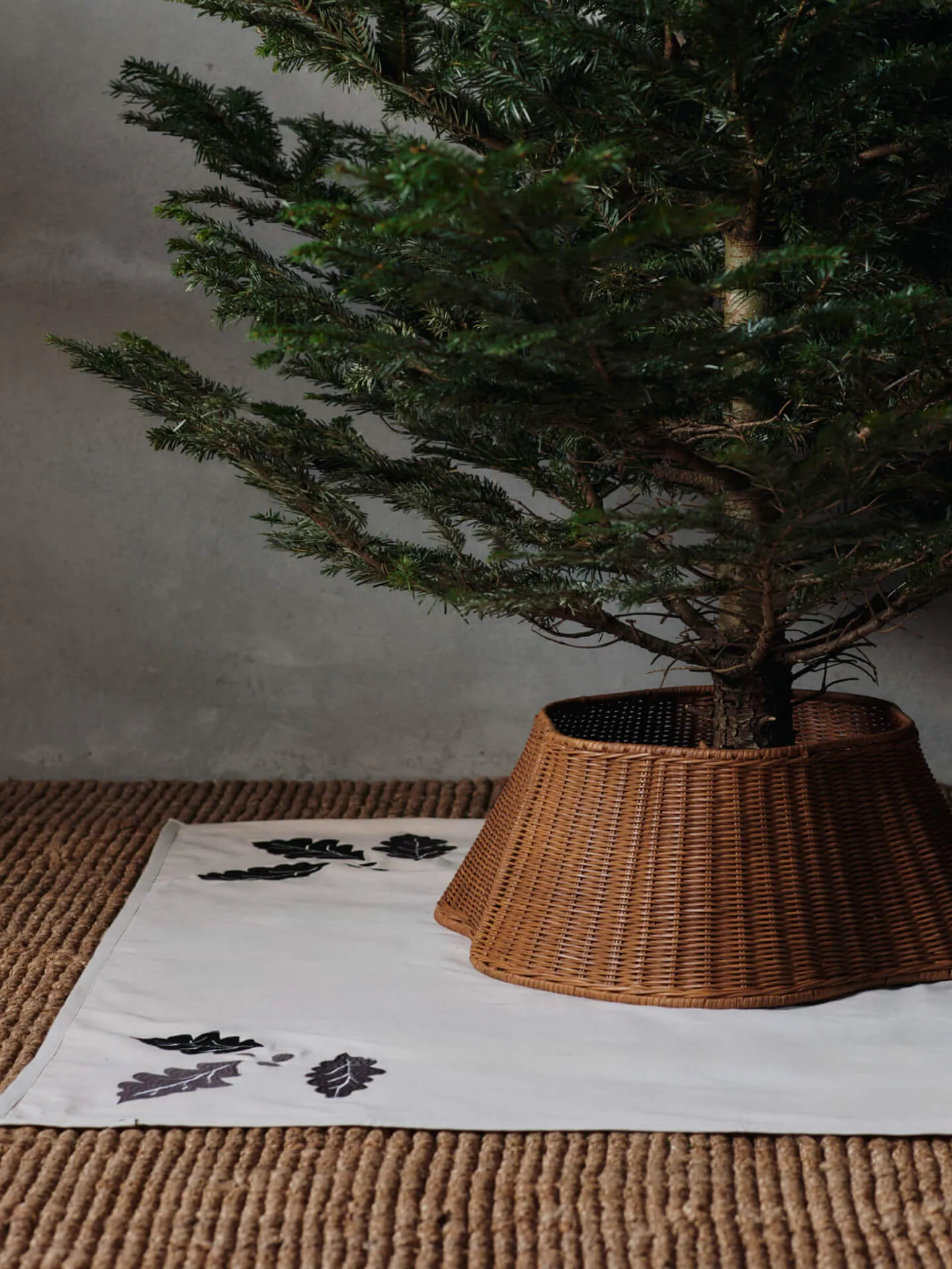Oak kerstboom deken 120x120cm, Natural Ferm Living