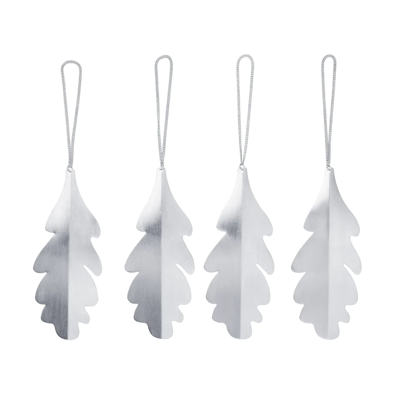 Oak leaf decoratiehangers 13,5 cm 4-pack, Zilverkleurig Ferm Living