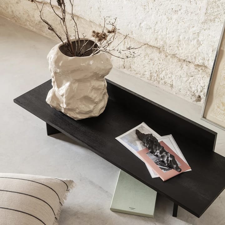 Oblique bankje, oak black oiled Ferm Living