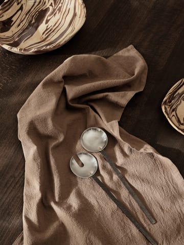 Obra saladebestek 2-delig - Stainless Steel - Ferm Living