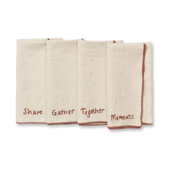 Occasions servetten 4-delig - Natural - Ferm Living