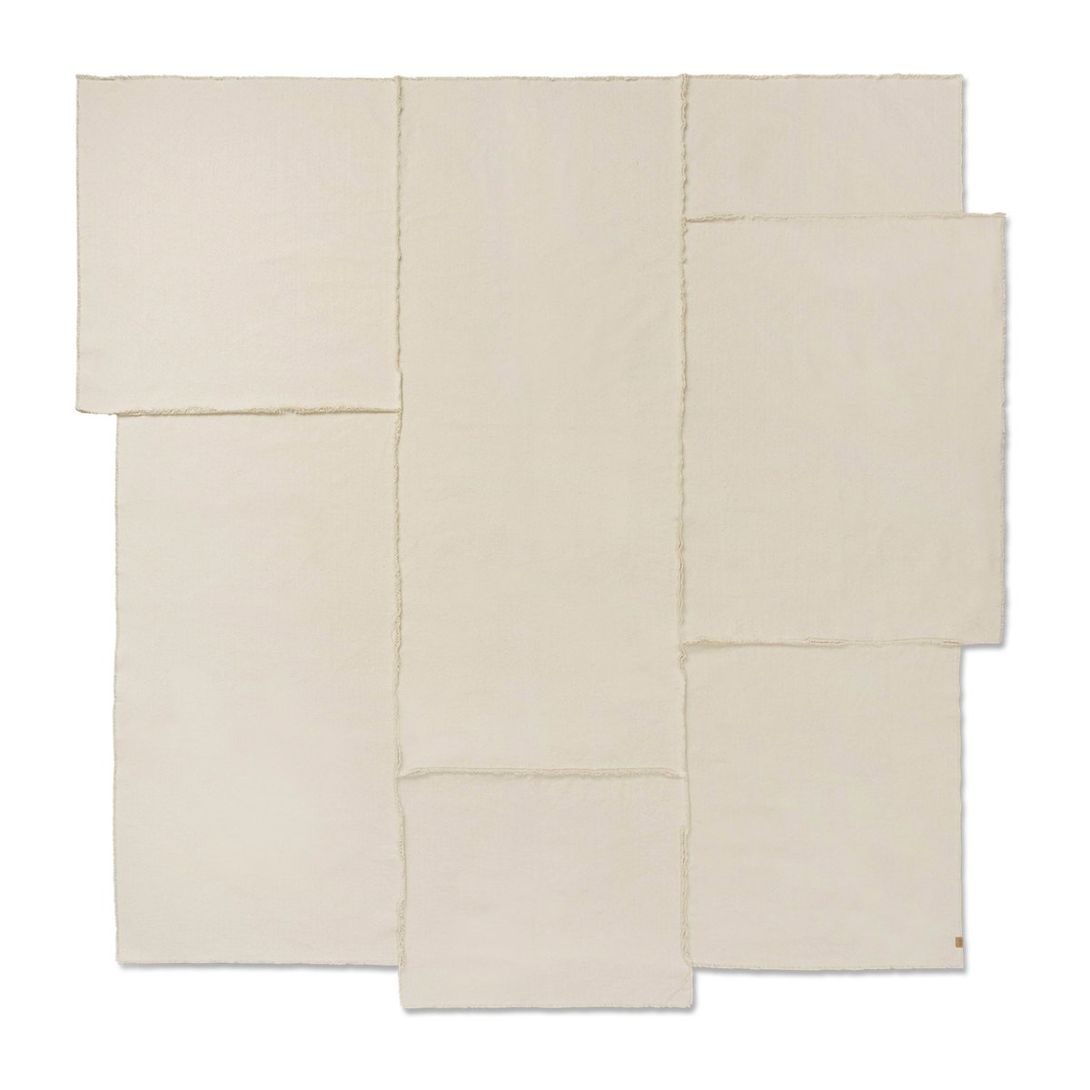 Ferm Living Offset sprei 264x272 cm Off-white | Scandinavisch Interieur | Bedspreien | Wit