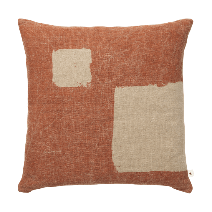 Oleo kussenhoes 50x50 cm - Terracotta-Natural - Ferm Living