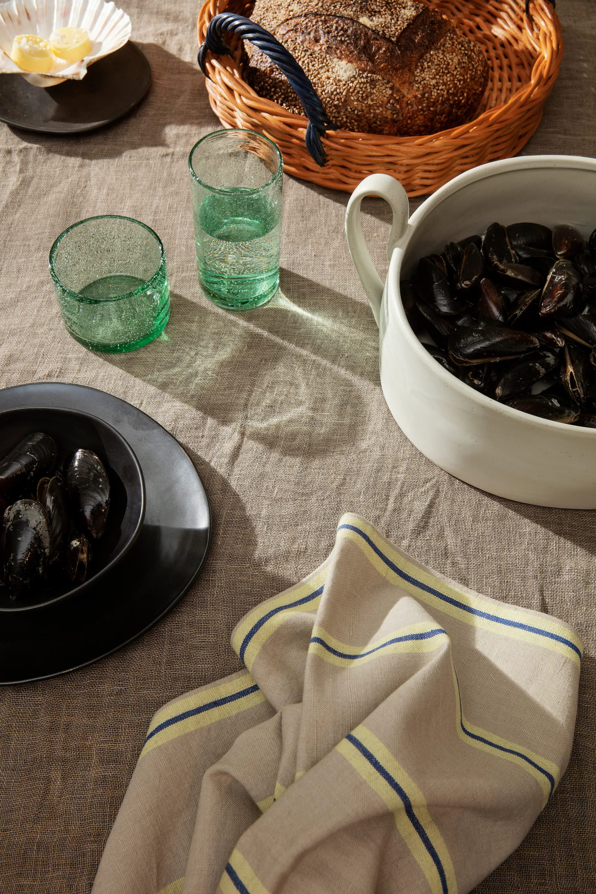 Oli waterglas laag 11 cl, Recycled clear Ferm Living