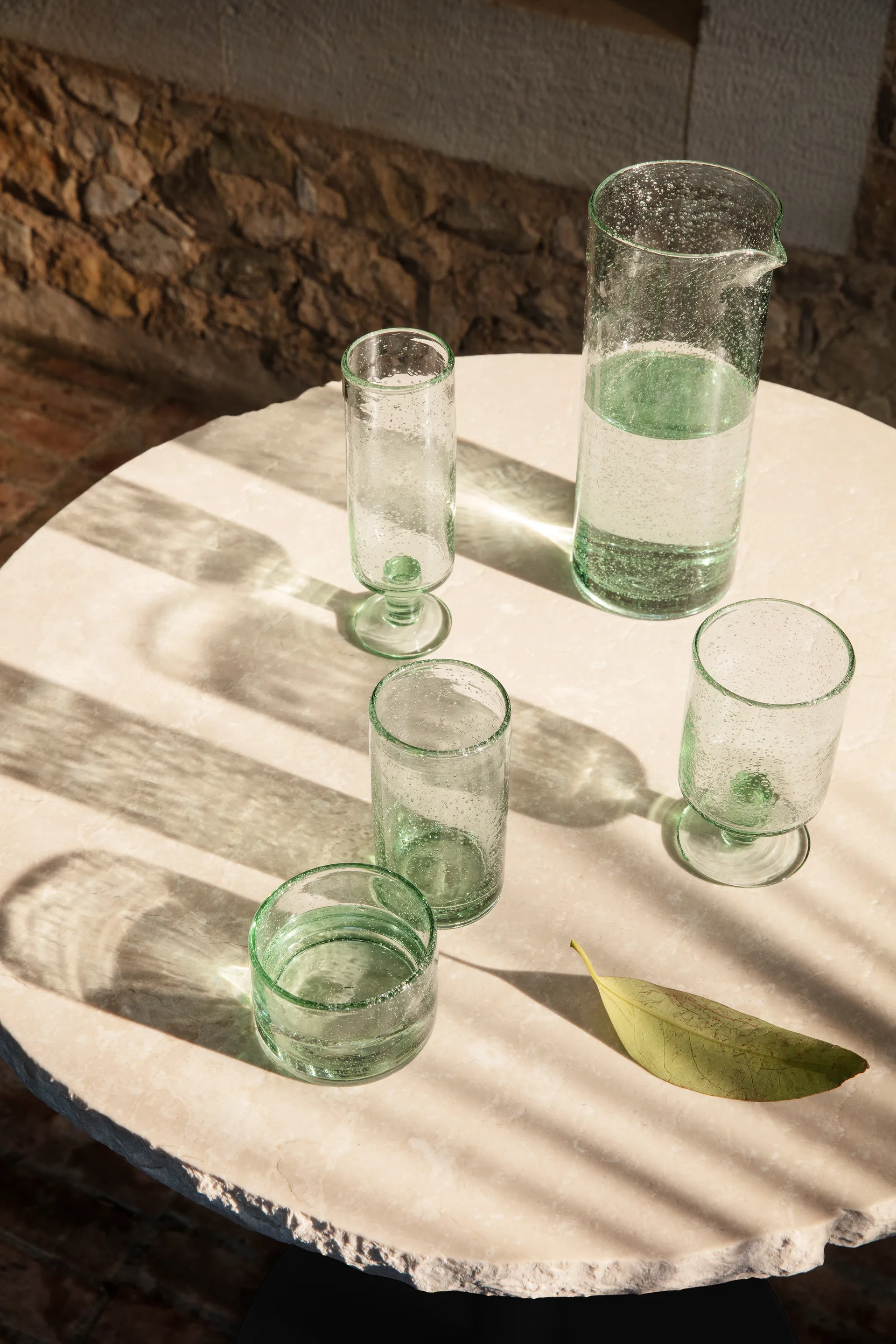Oli waterkaraf 1 l, Recycled clear Ferm Living