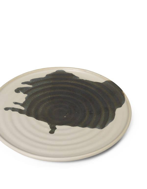 Omhu bordje ⌀21, off white-charcoal Ferm Living