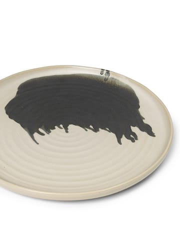Omhu Centrepiece serveerschaal ⌀36 cm - off white-charcoal - Ferm Living