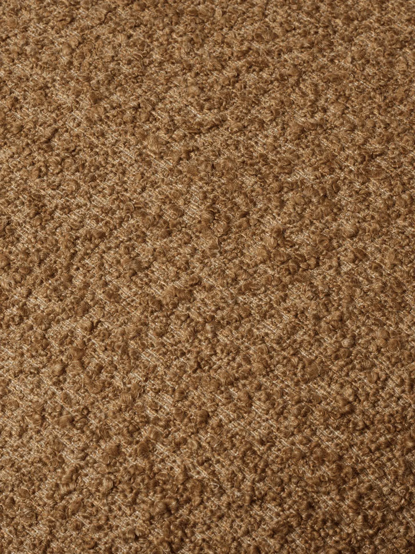 Orbo loungestoel, Raw bouclé - Tan Ferm Living
