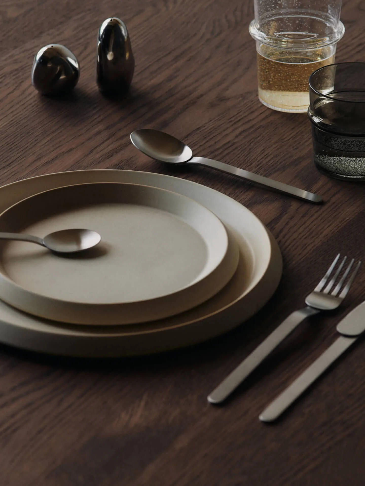 Orevo zout- en peperstel set, Polished Stainless Steel Ferm Living