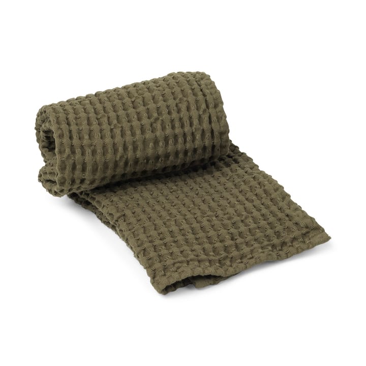 Organic handdoek 50x100 cm - Olive - Ferm Living