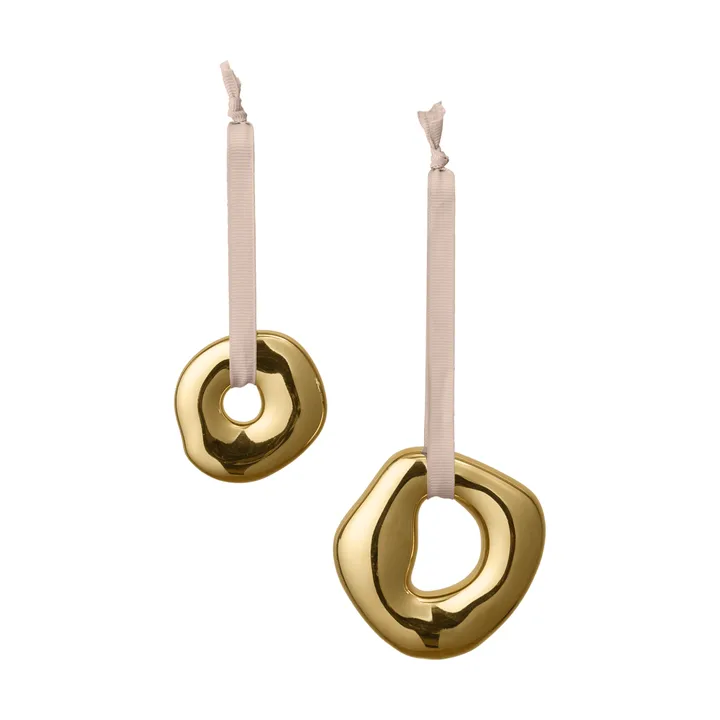 Orrith decoratiehanger 2 delen - messingfinish - Ferm Living