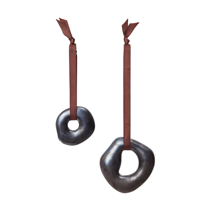 Orrith decoratiehanger 2 delen - Rustic Bronze - Ferm Living