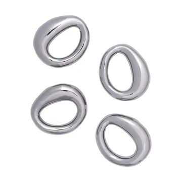 Orrith servetring 4-pack - Zilver - Ferm Living