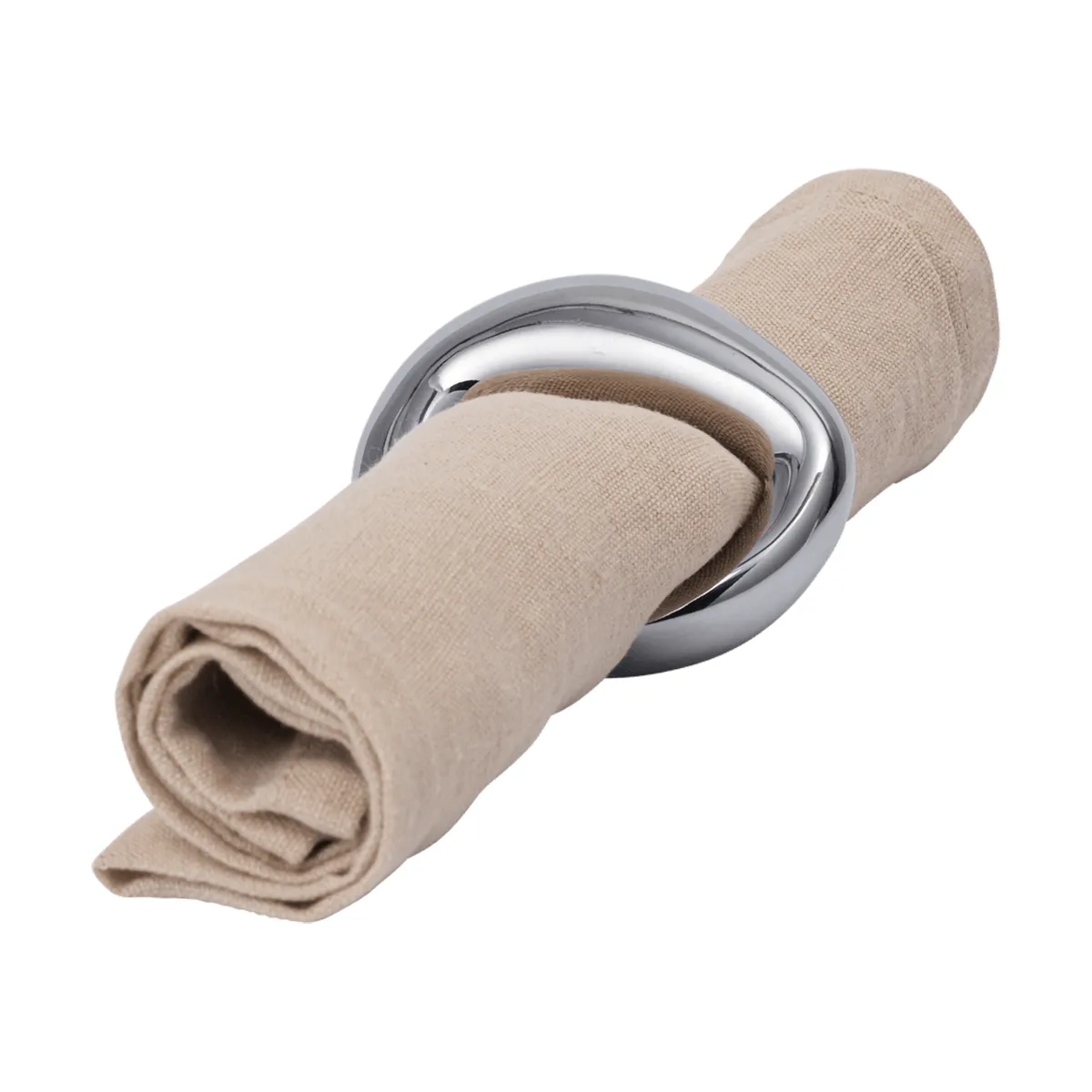 Orrith servetring 4-pack, Zilver Ferm Living