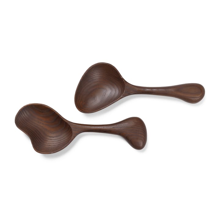 Os saladebestek 2-delig - Dark brown - Ferm Living