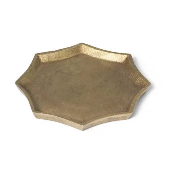 Otte decoratieplateau 9,5x9,5 cm - Brass finish - Ferm Living