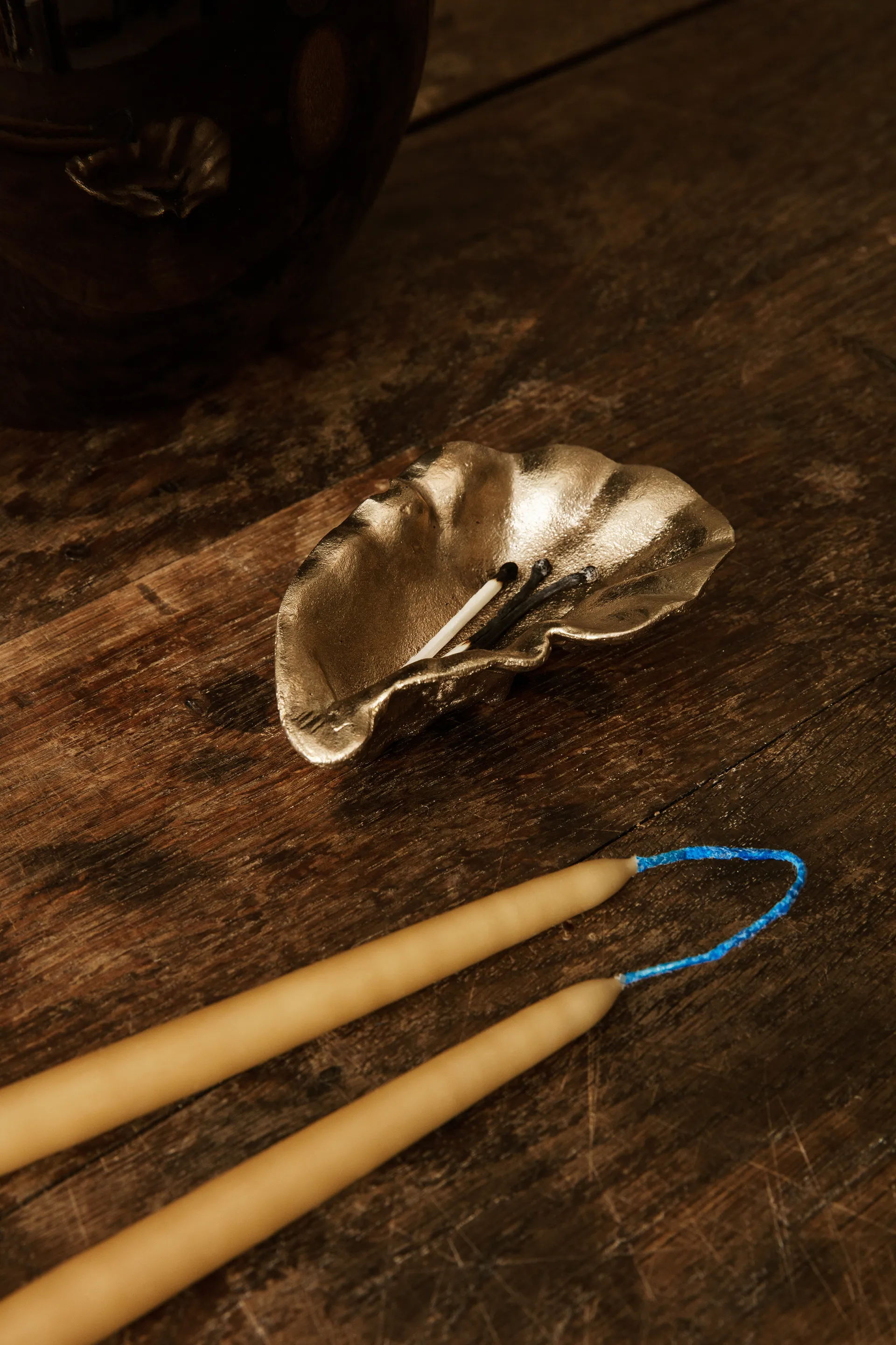 Oyster decoratiekom 10,5 cm, Messing Ferm Living