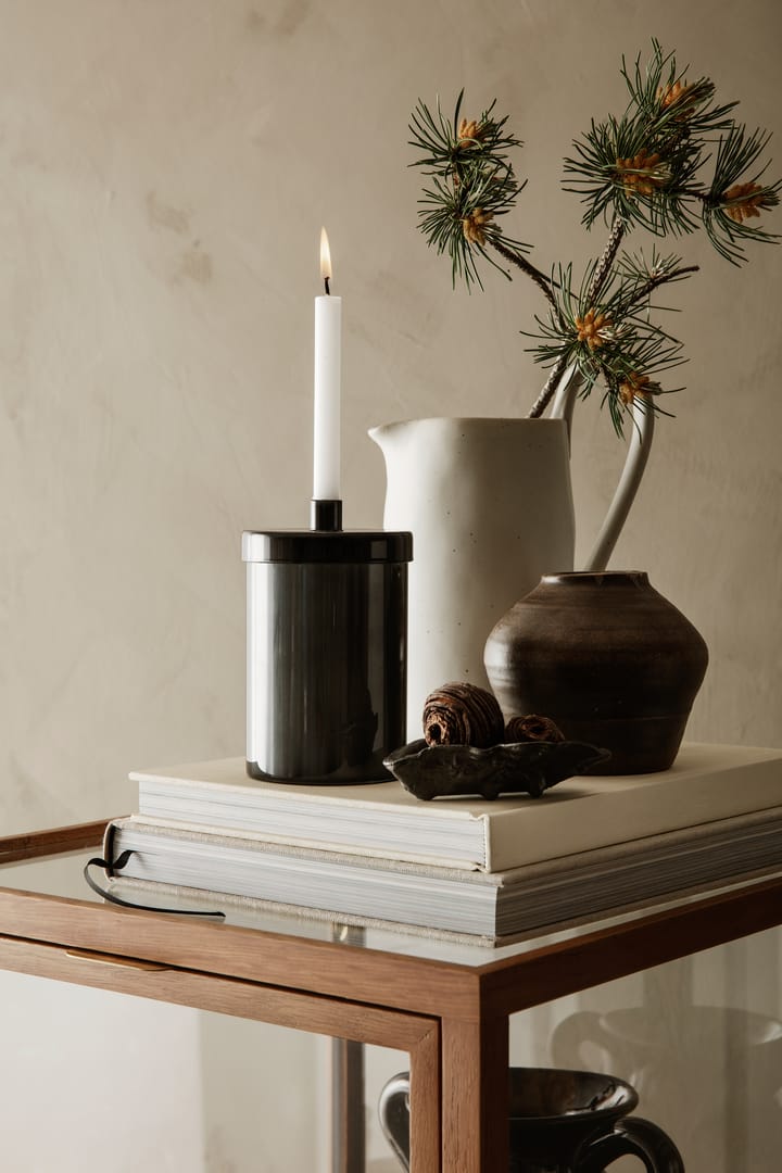 Oyster decoratiekom 10,5 cm, Zwart messing Ferm Living