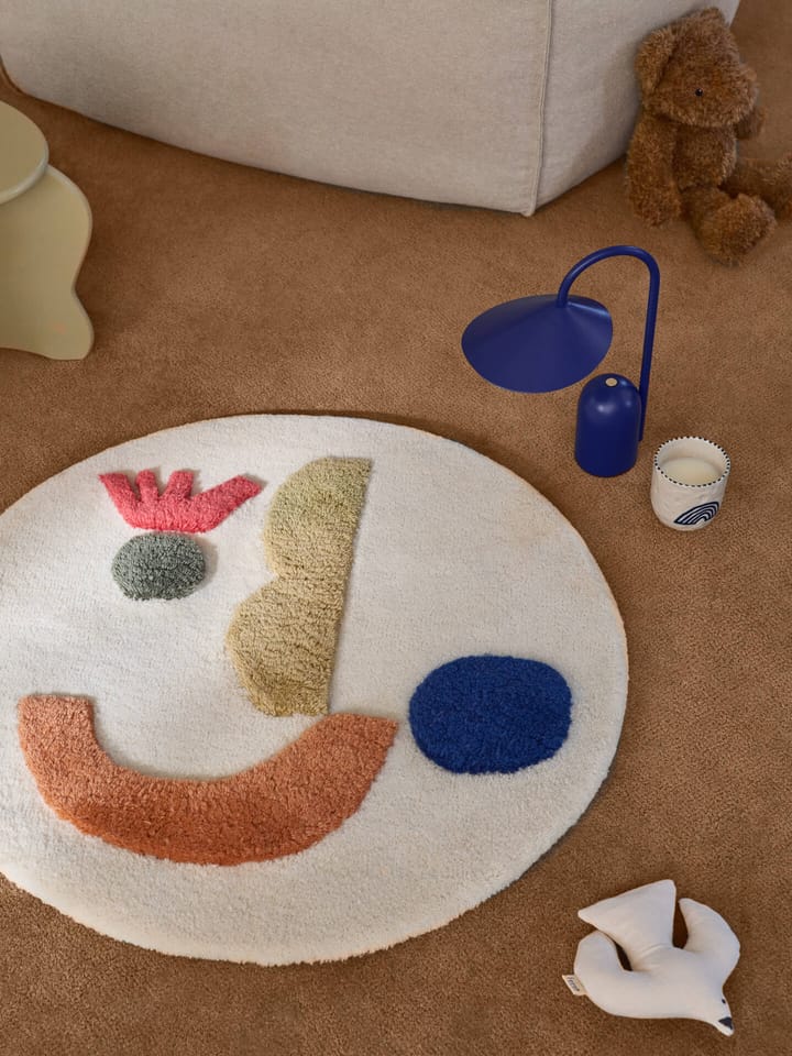 Panto getuft vloerkleed, Off white, Ø70 cm Ferm Living
