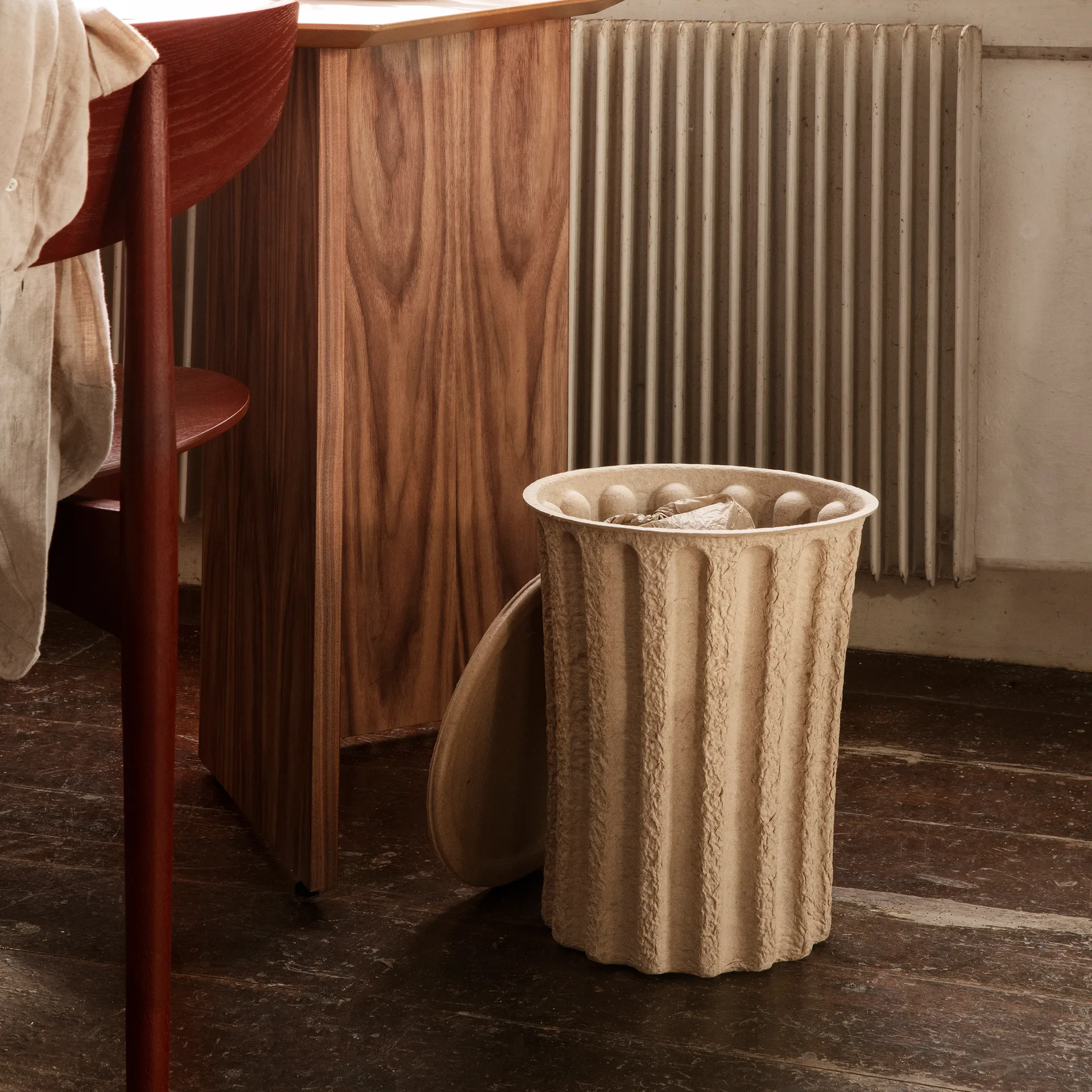 Paper Pulp prullenbak, Brown Ferm Living