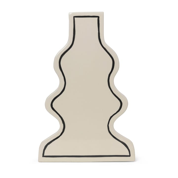 Paste vaas curvy 36 cm - Off-white - ferm LIVING